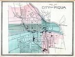 Piqua Ward Map, Miami 1894